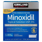 Kirkland Minoxidil 5% Caja Sellada x 6 Frascos – Tratamiento capilar de 6 meses