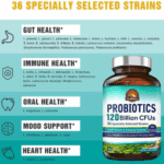 Probiotics 120 Billion CFUs Vitalitown 36 Cepas - Imagen 2