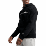Champion - Sudadera negra con capucha para hombre - Talla S