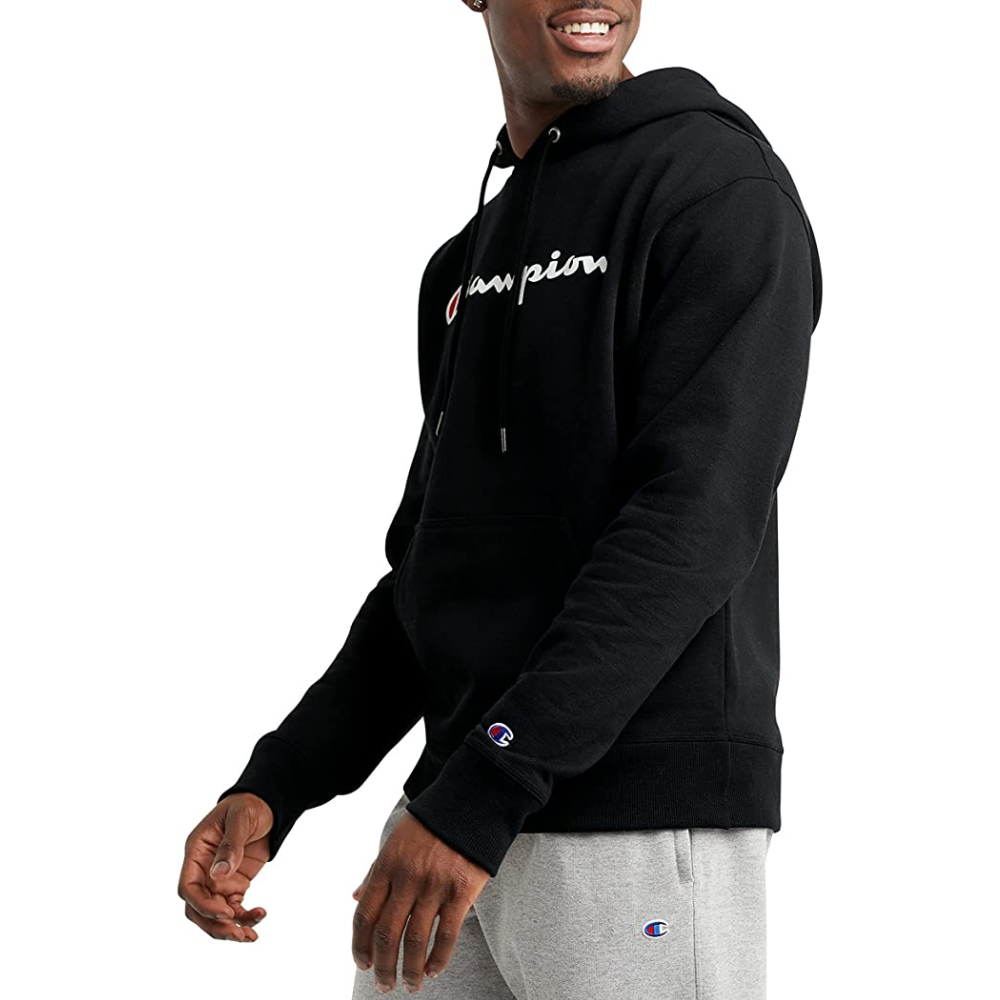 1 Champion - Sudadera negra con capucha para hombre - Talla S - Imagen 1