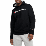 Champion - Sudadera negra con capucha para hombre - Talla S - Imagen 2