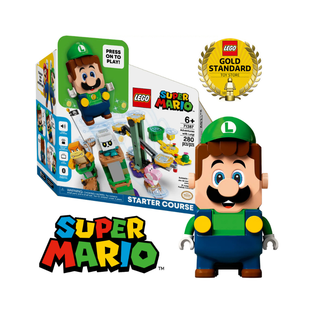 1 Set De Construcción Lego Super Mario - Luigi 280 Piezas - Imagen 1