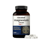 Citrato de Magnesio 500 mg, 240 cápsulas - Naturebell