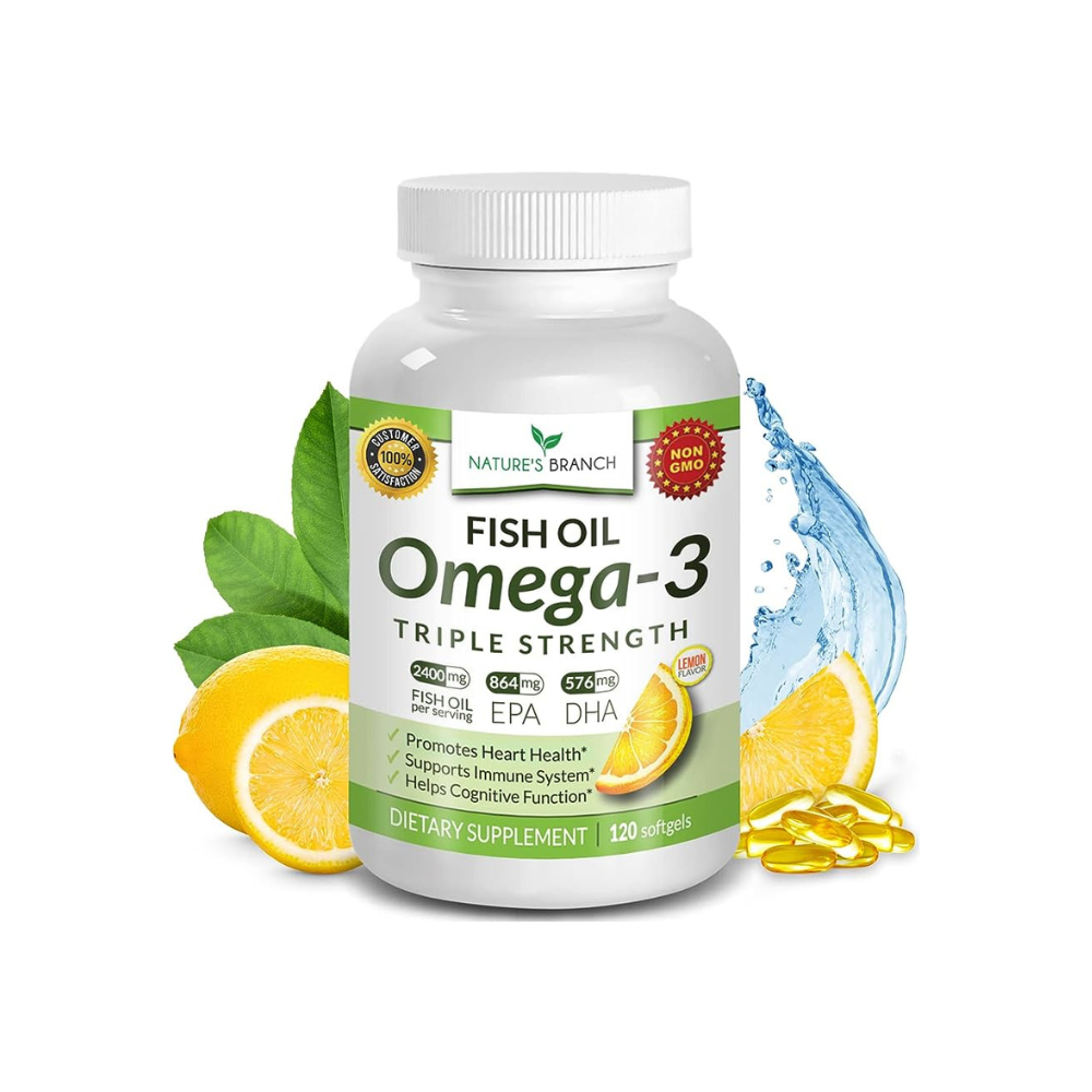 1 Fish Oil Omega 3 - 2400mg - 120 cápsulas - Imagen 1