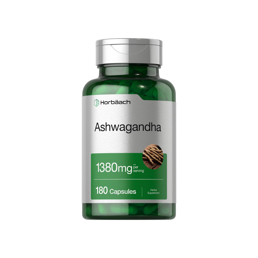 1 Ashwagandha Horbaach 1380 mg 180 capsulas - Imagen 1