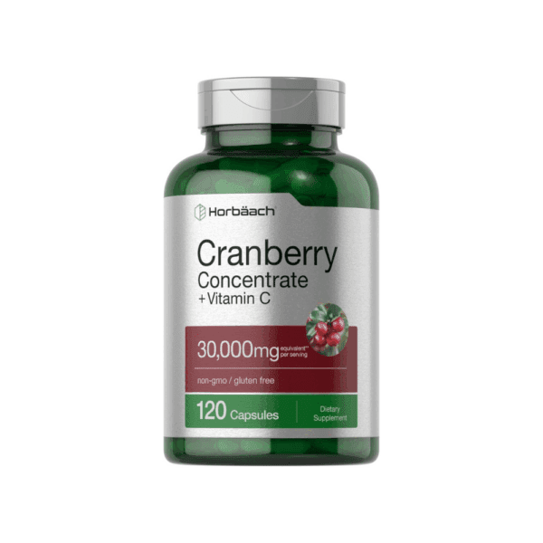 Horbaach Cranberry 30,000 Mg y Vitamin C 150 Capsulas