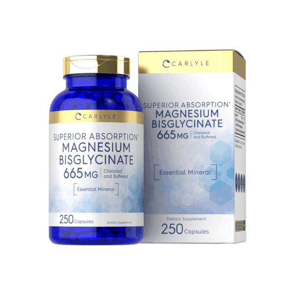 Bisglicinato De Magnesio 665 Mg Carlyle 250 Capsulas