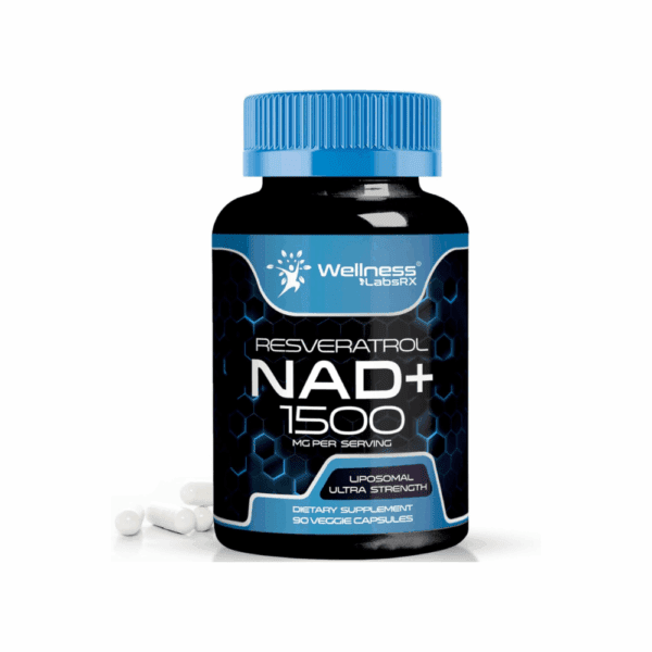 Liposomal Nad+ Resveratrol 1500 Mg Wellness 90 capsulas