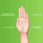 Vitamina D3 Y K2 Mk7 5000UI Liposomal 365 capsulas Upnourish - Imagen 3