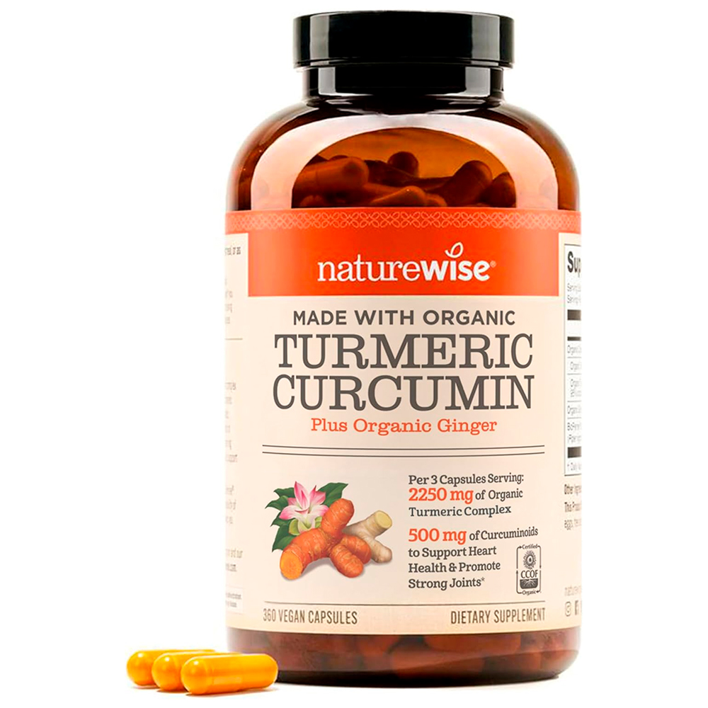 Sin título-1 Turmeric Curcumin 2250 Mg Naturewise 360 Capsulas - Imagen 1