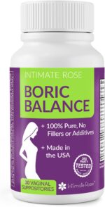 Intimate Rose Acido Bórico Supositorios X 30 Cápsulas Vaginales 600mg