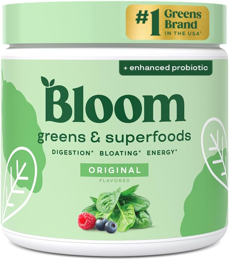 51eDa-dbMYL._AC_SL1080_ Bloom Greens Superfood sabor original 5.3 oz - Imagen 1