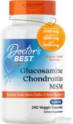 Doctors Best Glucosamine 1500 Chondroitin 1200 Msm 1000, 240 capsulas