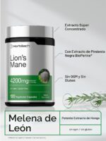 Horbaach Lions Mane 4200mg 120 Capsulas - Imagen 3