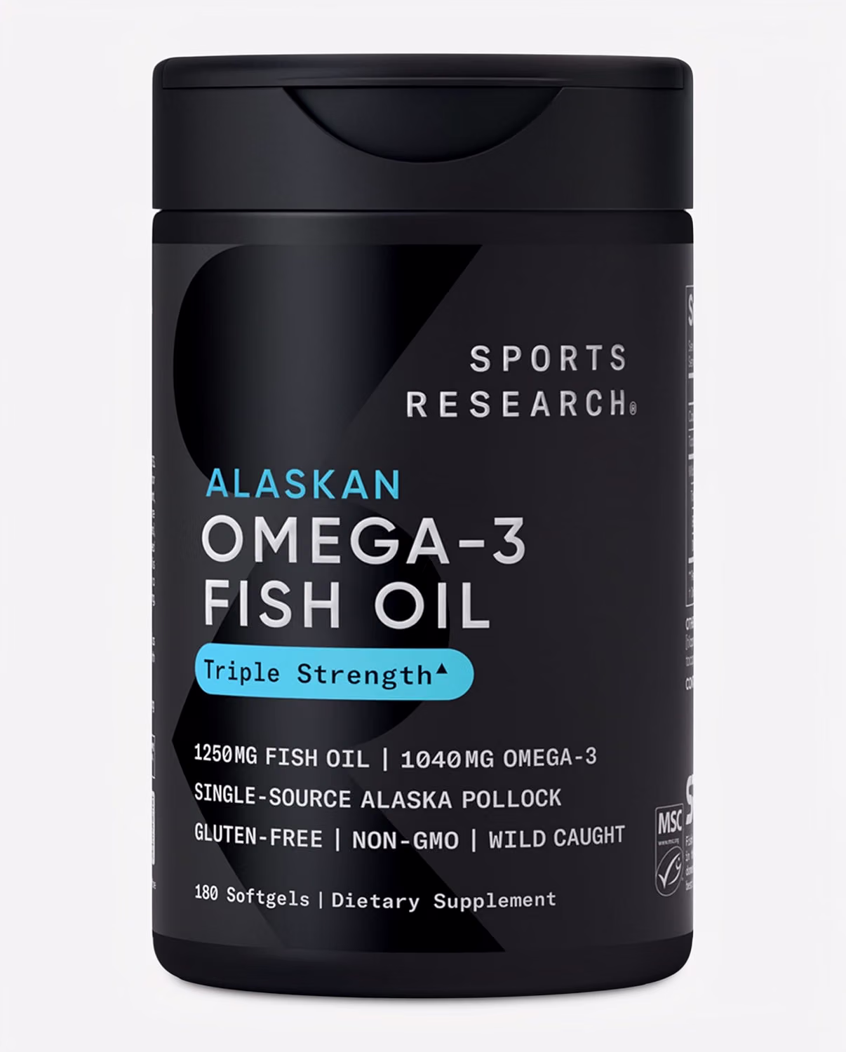 718IJlxbz9L._AC_SL1500_ Sports Research Aceite De Pescado Omega 3 180 capsulas - Imagen 1