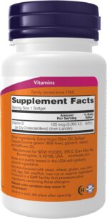 Now D3 5,000 IU 240 Capsulas Blandas - Imagen 5
