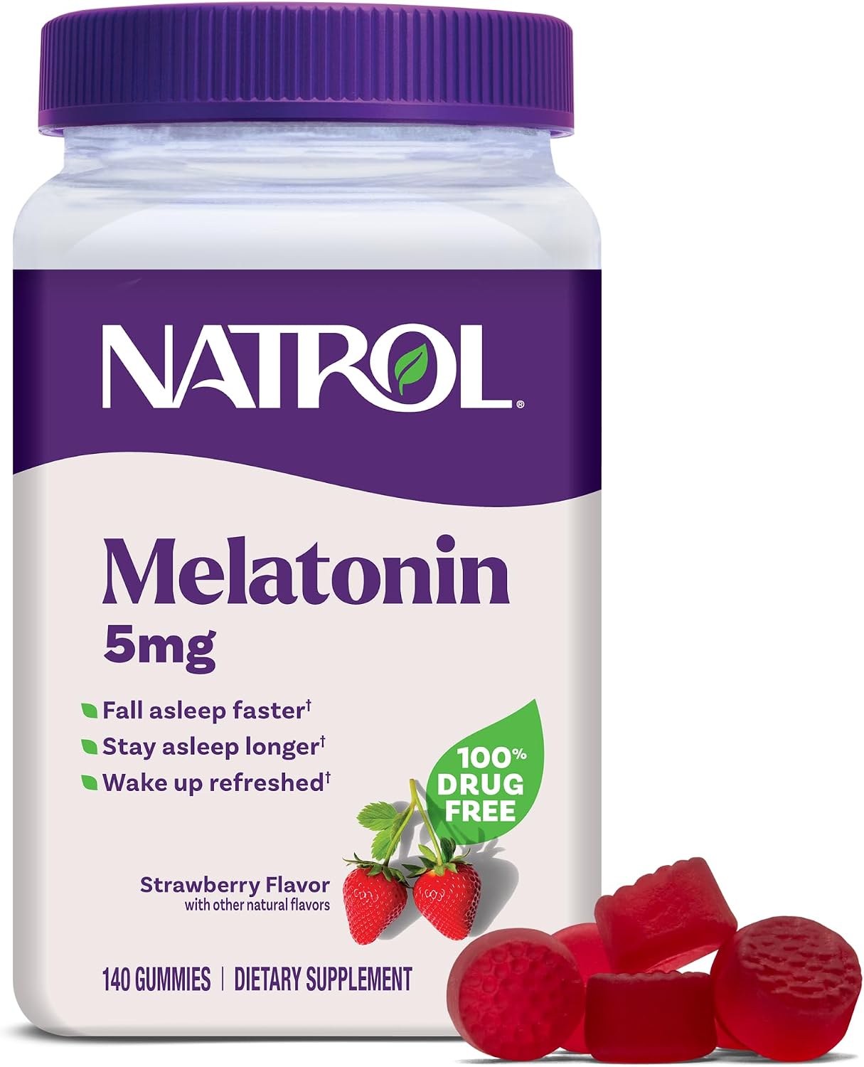71d8BPrkPaL._AC_SL1500_ Melatonin 5 mg Natrol 140 Gummies - Imagen 1