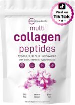 Micro Ingredients Polvo de péptidos de colágeno múltiple, 1 libra
