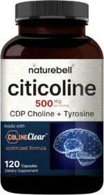 Citicolina 500mg Cdp Colina Naturebell 120 Capsulas